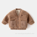 Babyjacke Strickjacke Plus Samt-Verdickung